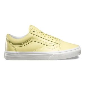 Pastel yellow old school vans